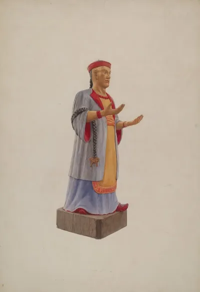 Tradesmans Sign Chinese Man