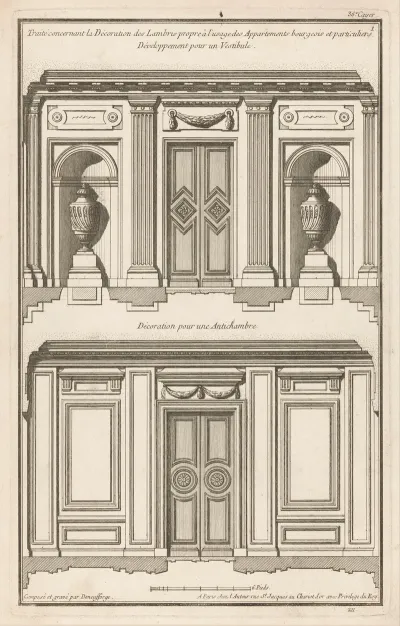 Traite Concernant La Decoration Des Lambris Propre A Lusage Des Appartements Bourgeois Et Particuliers