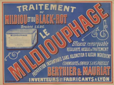 Traitement Du Mildiou Et Du Black Rot Le Mildiouphage Berthier Mauriat Inventeurs Et Fabricants A Lyon