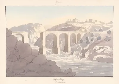 Trajans Bridge At Alcantara