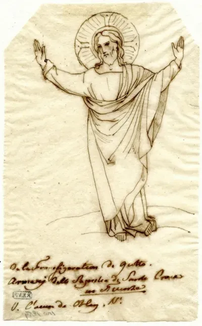 Transfiguratie Christus Alleen Naar Giotto Doortrek