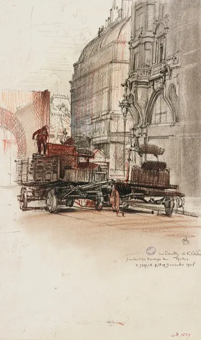 Travaux Du Metropolitain Rue Danton Et Boulevard Saint Andre Le Caisson