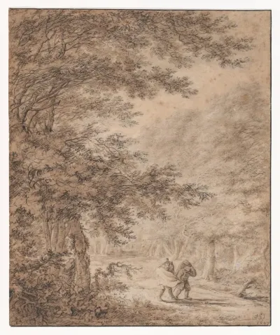 Travelers In A Forest
