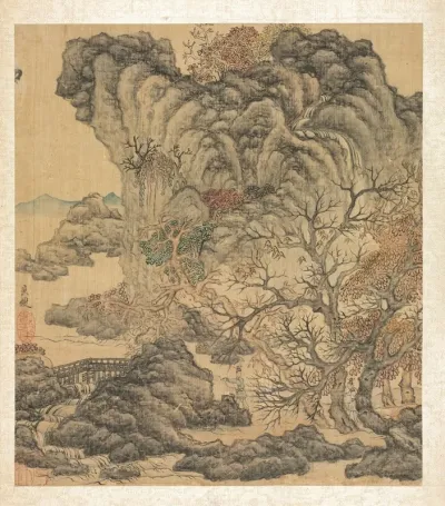 Travelers In An Autumn Landscape