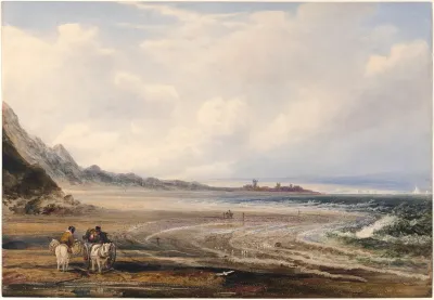 Travelers On The Sands Near Redcar
