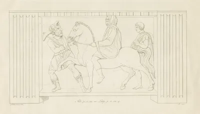Traveller Accompanied By Good And Evil Spirits