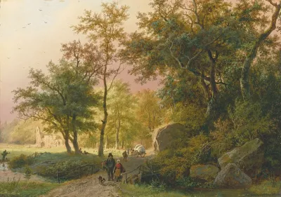 Travellers On A Road