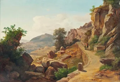 Travellers On A Tuscan Road