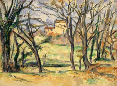 Trees And Houses Near The Jas De Bouffan