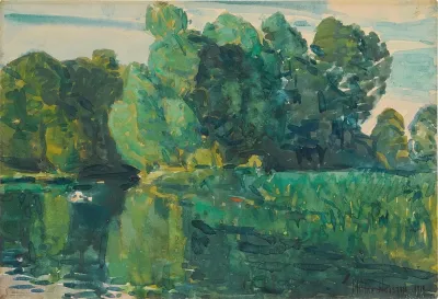 Trees By A Lake 2