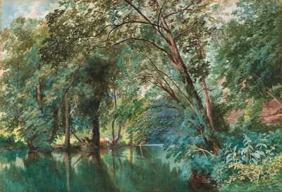 Trees Over The River Frome At Stapleton