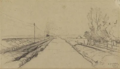 Trein In Een Polderlandschap