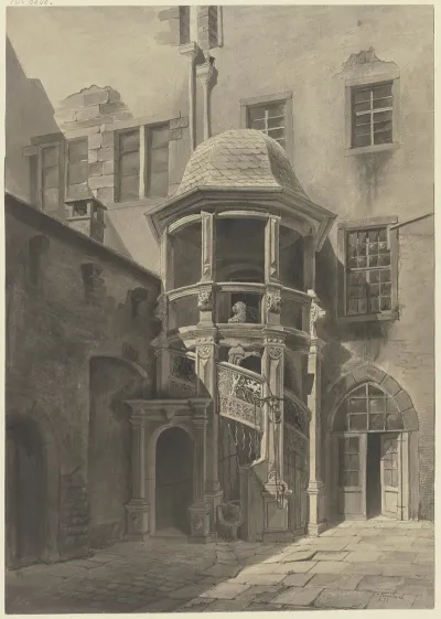 Treppe Im Haus Limpurg Zu Frankfurt Am Main