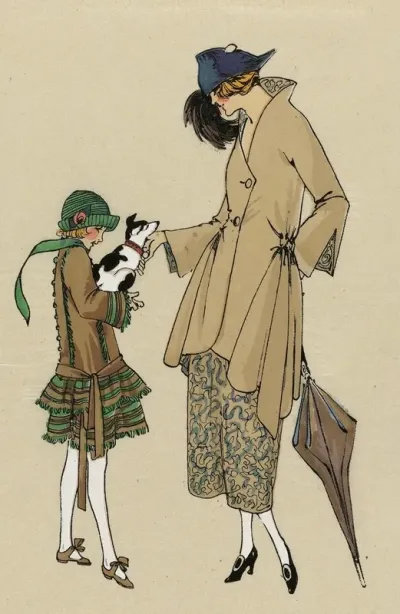 Tres Parisien 1921 Girlish Madame A Un Tailleur