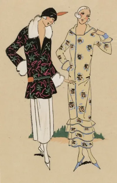 Tres Parisien 1923 No 10 12 Monaco Pour Aller Avec Des Robes