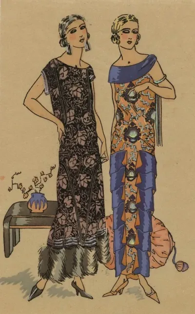 Tres Parisien 1923 No 11 11 Reflexion Tres Jolie Cette Robe