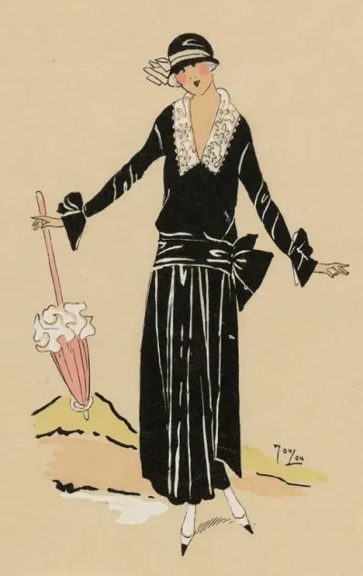 Tres Parisien 1923 No 3 Creation De Paquin Sobre Elegance