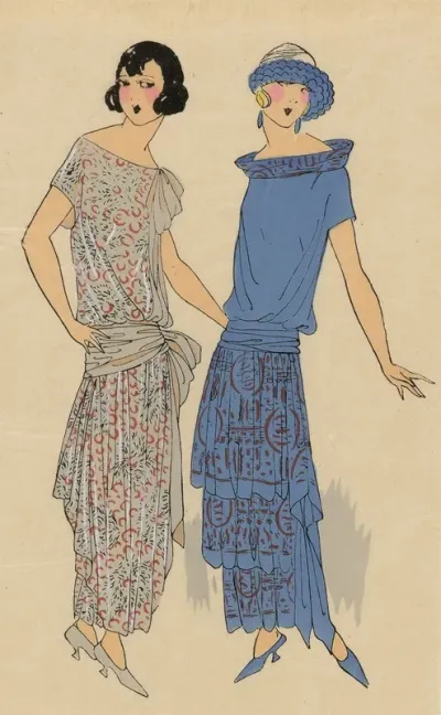 Tres Parisien 1923 No 3 Rubans Et Tissus De A Prevost Sentimentales