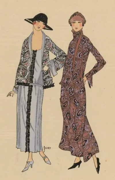 Tres Parisien 1923 No 3 Tissus De Georges Cerf Footing