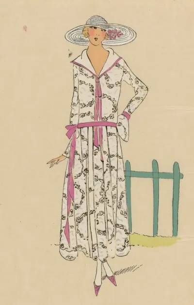 Tres Parisien 1923 No 3 Tissus De Meurice Reine Des Pres