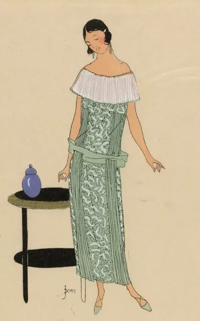 Tres Parisien 1923 No 3 Tissus Diederichs Soieries Youyou Une Jolie Robe