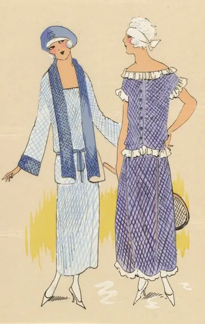 Tres Parisien 1923 No 3 Tissus Jerseris Friendship