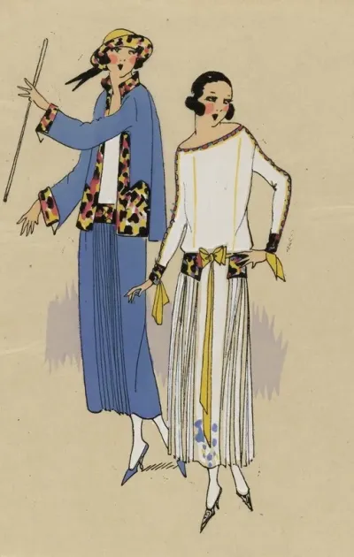 Tres Parisien 1923 No 4 13 Cobbalt Un Charmant Costume