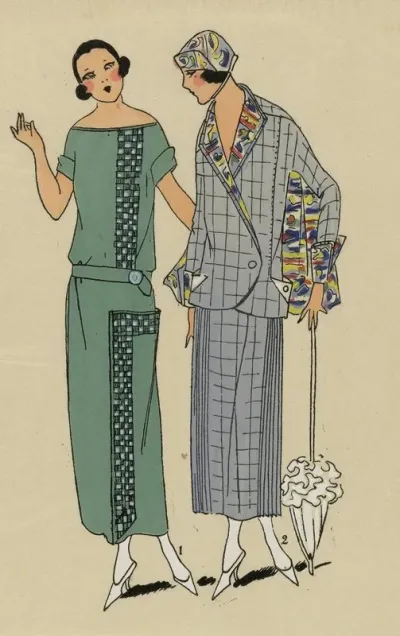 Tres Parisien 1923 No 4 5 Invitation 1 Petite Robe