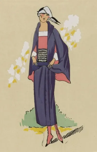 Tres Parisien 1923 No 4 6 Jeune Page Robe De Sergetrefine