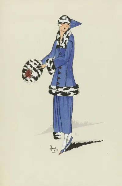 Tres Parisien 1923 No 4 I Love You Tailleur Elegant