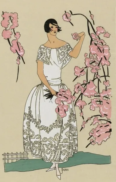 Tres Parisien 1923 No 6 10 Garden Party Dans Sa Fraiche