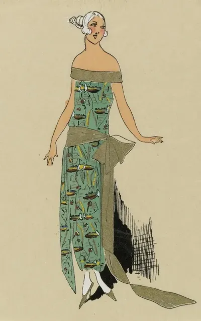 Tres Parisien 1923 No 6 12 Soir De Juin Une Grande Et Belle Robe
