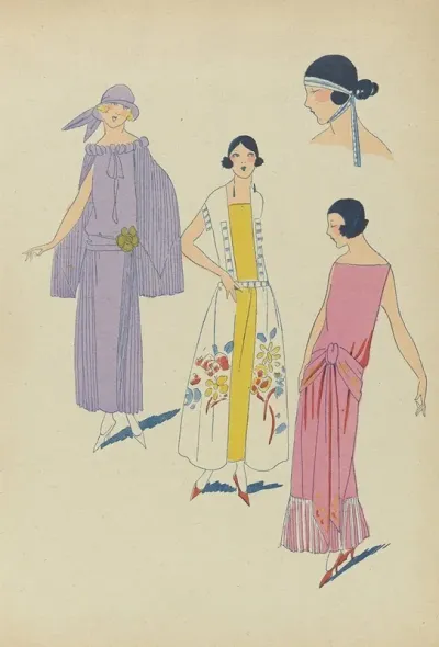 Tres Parisien 1923 No 6 Gracieux Sont Ces Modeles De Madeleine Et Madeleine