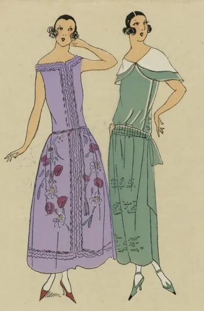 Tres Parisien 1923 No 7 12 Fleurs Des Champs 1 Robe Dorgandi