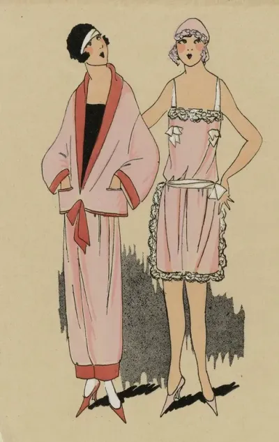 Tres Parisien 1923 No 7 16 Insouciance 1 Pyjama En Jersey De Soie