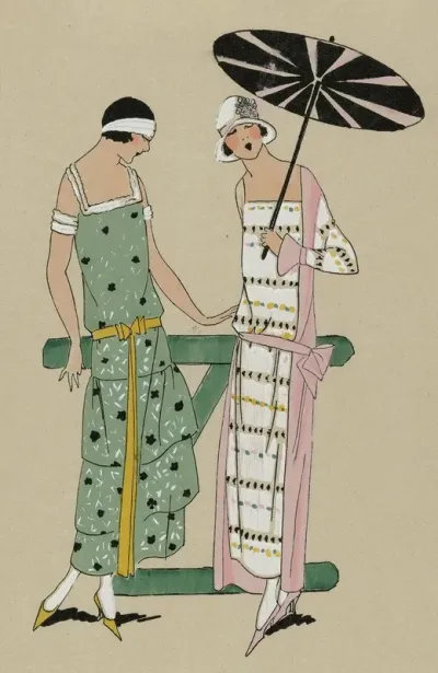 Tres Parisien 1923 No 7 17 Jours De Chaleur 1 Robe De Voile De Coton