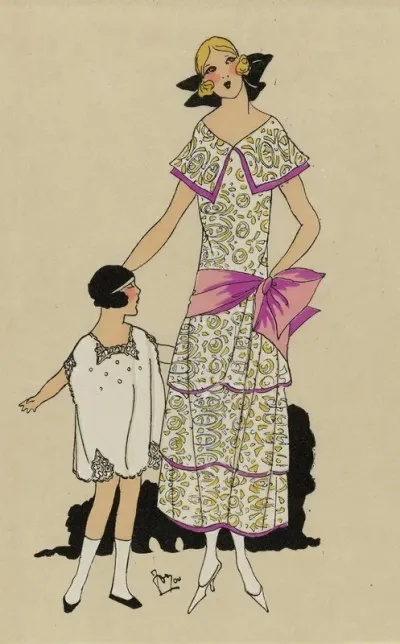 Tres Parisien 1923 No 7 9 Ma Grande Soeur 1 Robe De Jeune Fille