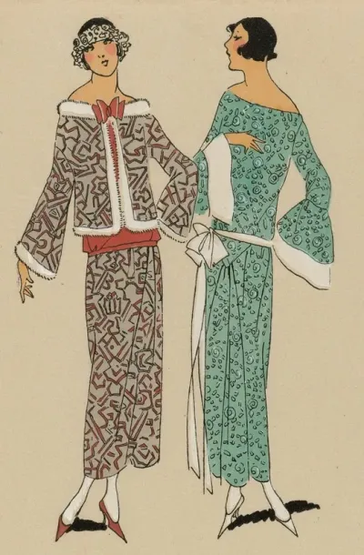 Tres Parisien 1923 No 8 4 Coquettes Une Courte Veste