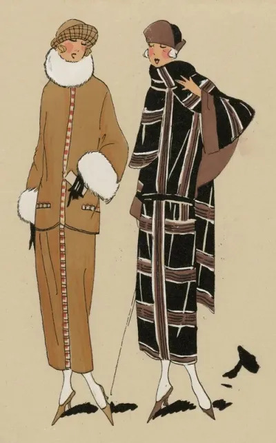 Tres Parisien 1923 No 8 6 Promenade Un Charmant Tailleur