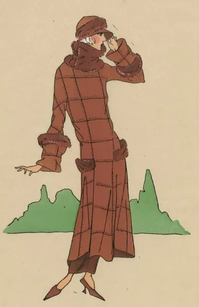 Tres Parisien 1923 No 9 2 Feuille Morte Silhouette Tres Moderne