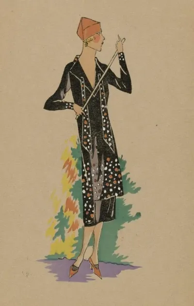 Tres Parisien 1925 No 1 Pl 3 Creation Berthe Hermance Pierrette