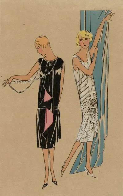 Tres Parisien 1925 No 6 Creations Jean Patou 6 Vertige Simple Et Jolie