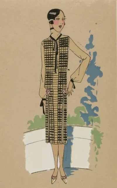 Tres Parisien 1925 No 6 Pl 3 Creation Bechoff Dans Le Parc