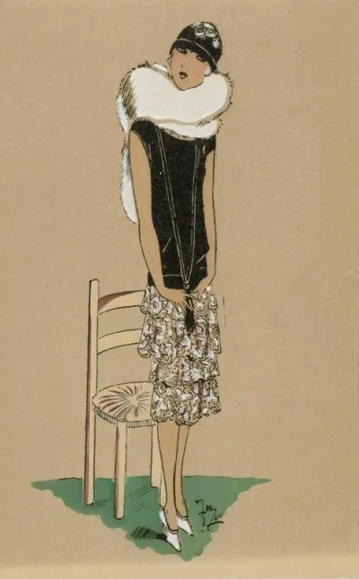 Tres Parisien 1925 No 7 Pl 1 Creation J Suzanne Talbot Les Haies