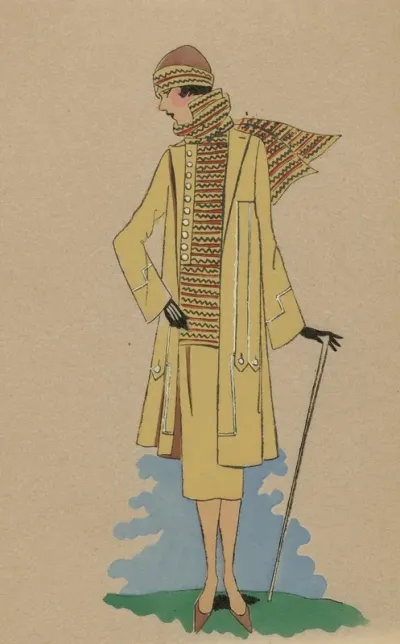 Tres Parisien 1925 No 7 Pl 12 Creation Lucien Lelong Biarritz