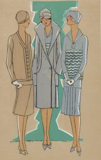 Tres Parisien 1926 No 1 Pl 10 Creations Jane Regny Lombre Verte