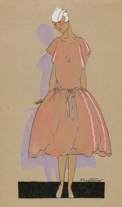 Tres Parisien 1926 No 1 Pl 12 Creation Paul Poiret Roseraie