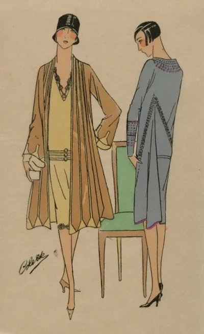 Tres Parisien 1926 No 1 Pl 5 Creations Jenny Lenvolee