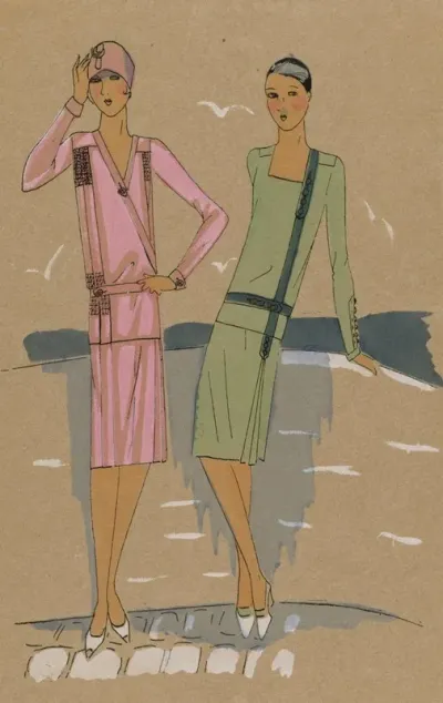 Tres Parisien 1927 No 11 14 Cote Dazur Deux Pieces