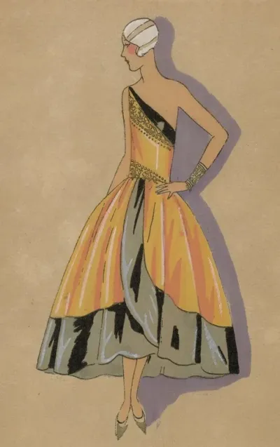 Tres Parisien 1927 No 3 Pl 1 Creation Jeanne Lanvin Une Infante